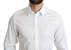 Dolce & Gabbana White Cotton Long Sleeves Formal Shirt -   -  Dolce & Gabbana.
