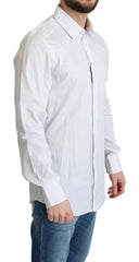 Dolce & Gabbana White Stripes Cotton Formal Dress Shirt -   -  Dolce & Gabbana.