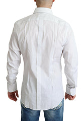 Dolce & Gabbana White Stripes Cotton Formal Dress Shirt -   -  Dolce & Gabbana.