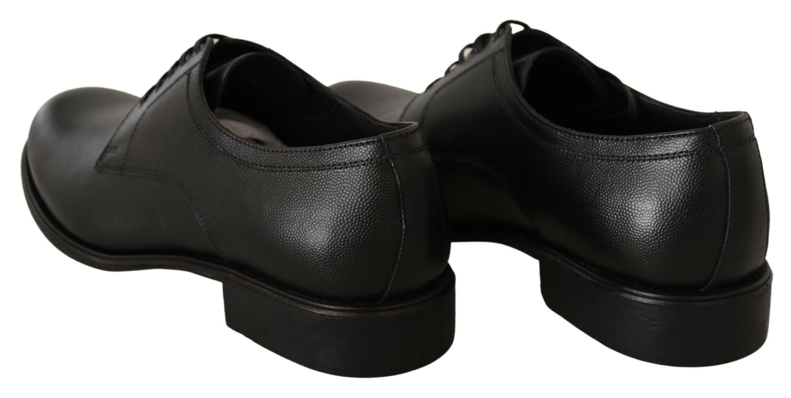 Dolce & Gabbana Black Leather Lace Up Mens Formal Derby Shoes -   -  Dolce & Gabbana.