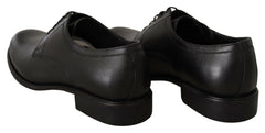Dolce & Gabbana Black Leather Lace Up Mens Formal Derby Shoes -   -  Dolce & Gabbana.