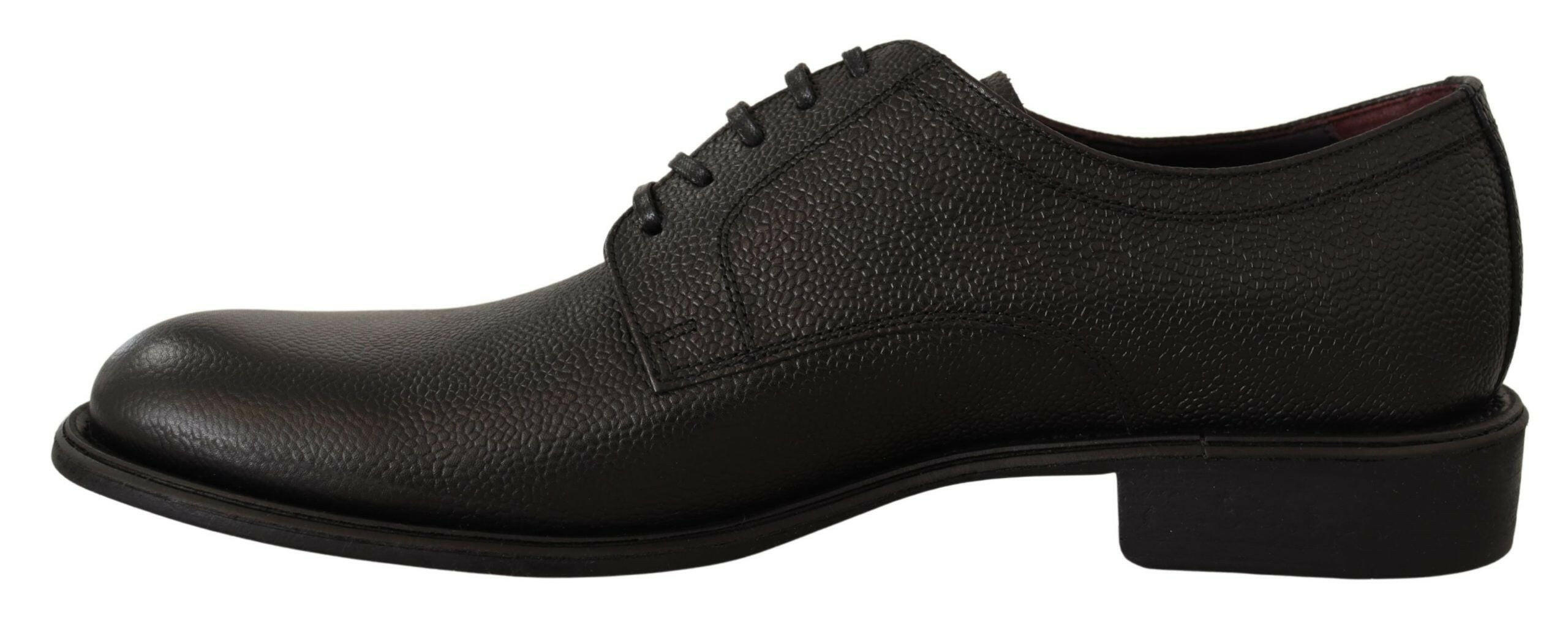 Dolce & Gabbana Black Leather Lace Up Mens Formal Derby Shoes -   -  Dolce & Gabbana.