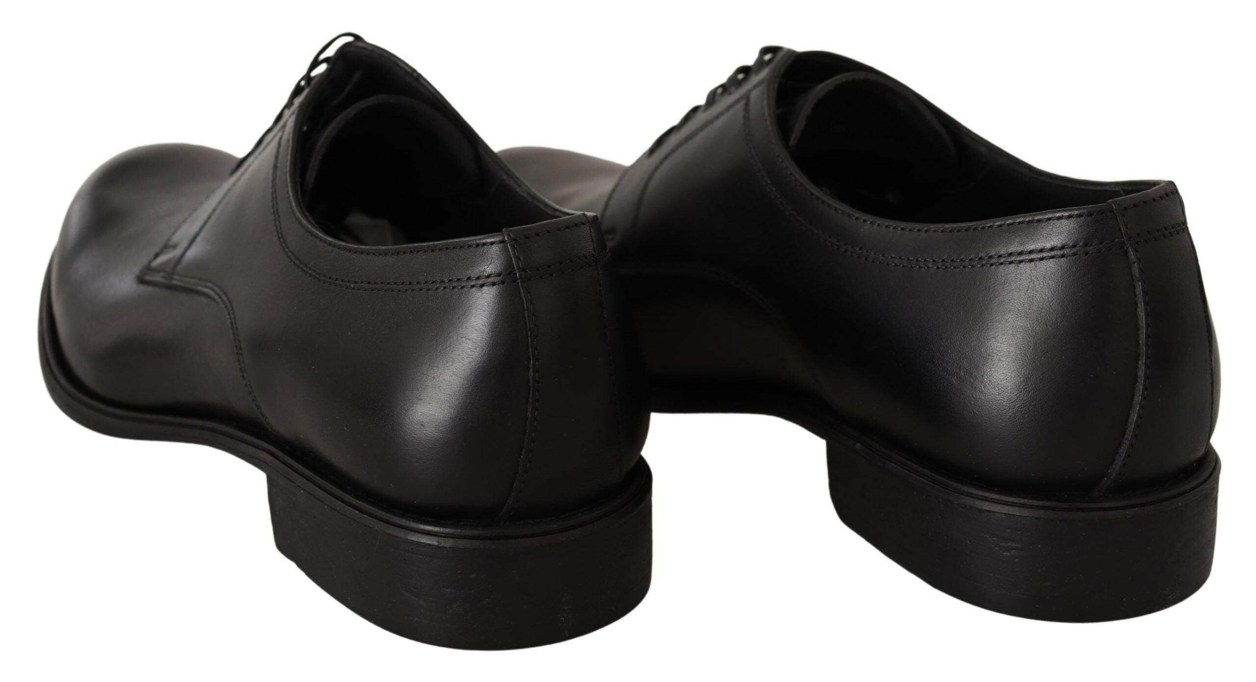 Dolce & Gabbana Black Leather Lace Up Mens Formal Derby Shoes -   -  Dolce & Gabbana.