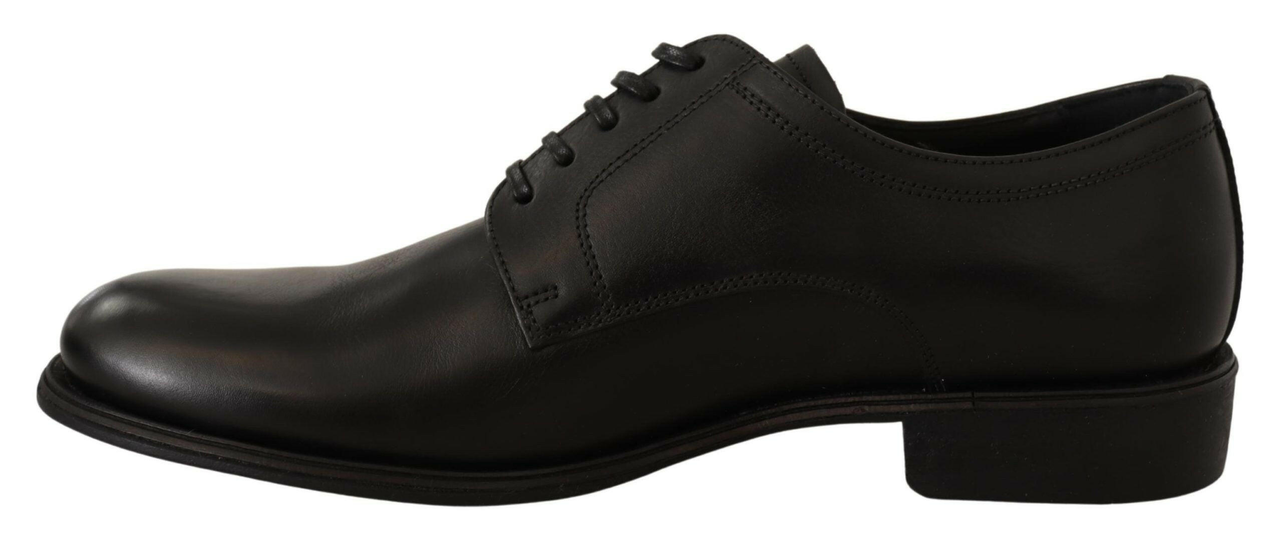 Dolce & Gabbana Black Leather Lace Up Mens Formal Derby Shoes -   -  Dolce & Gabbana.