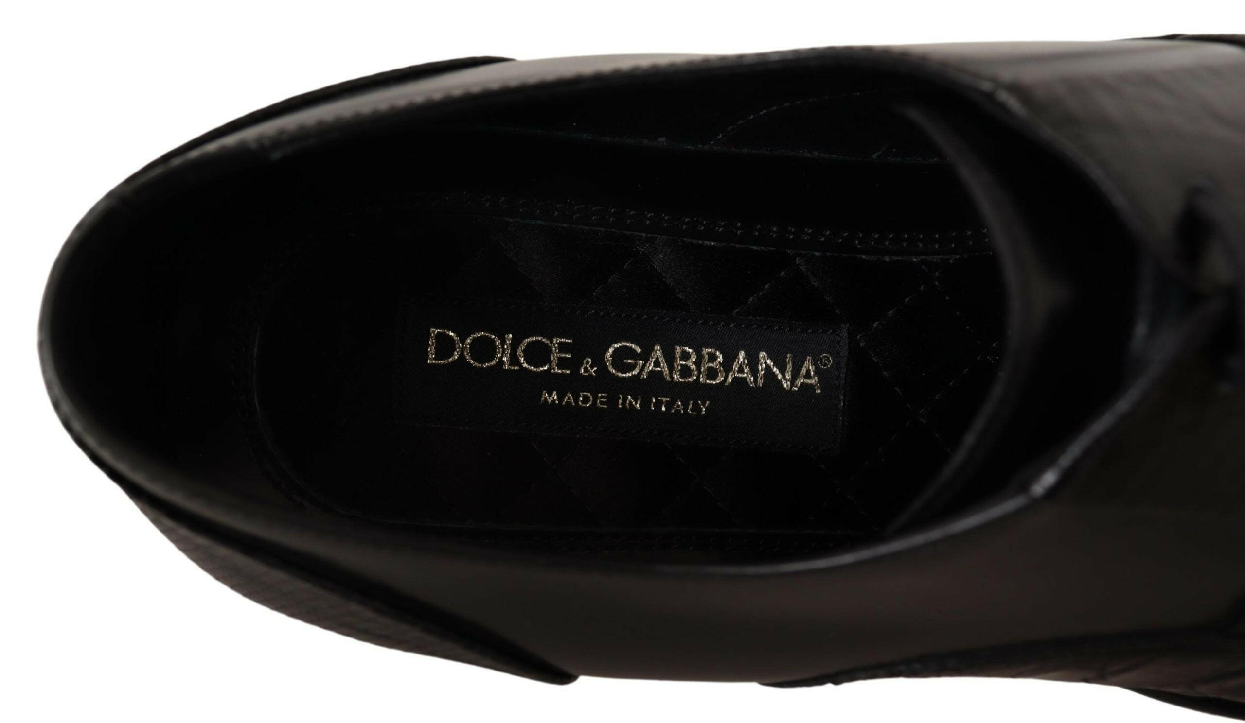 Dolce & Gabbana Black Leather Exotic Skins Formal Shoes -   -  Dolce & Gabbana.