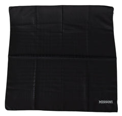 Missoni Black Wool Knit Unisex Neck Wrap Shawl Scarf -   -  Missoni.