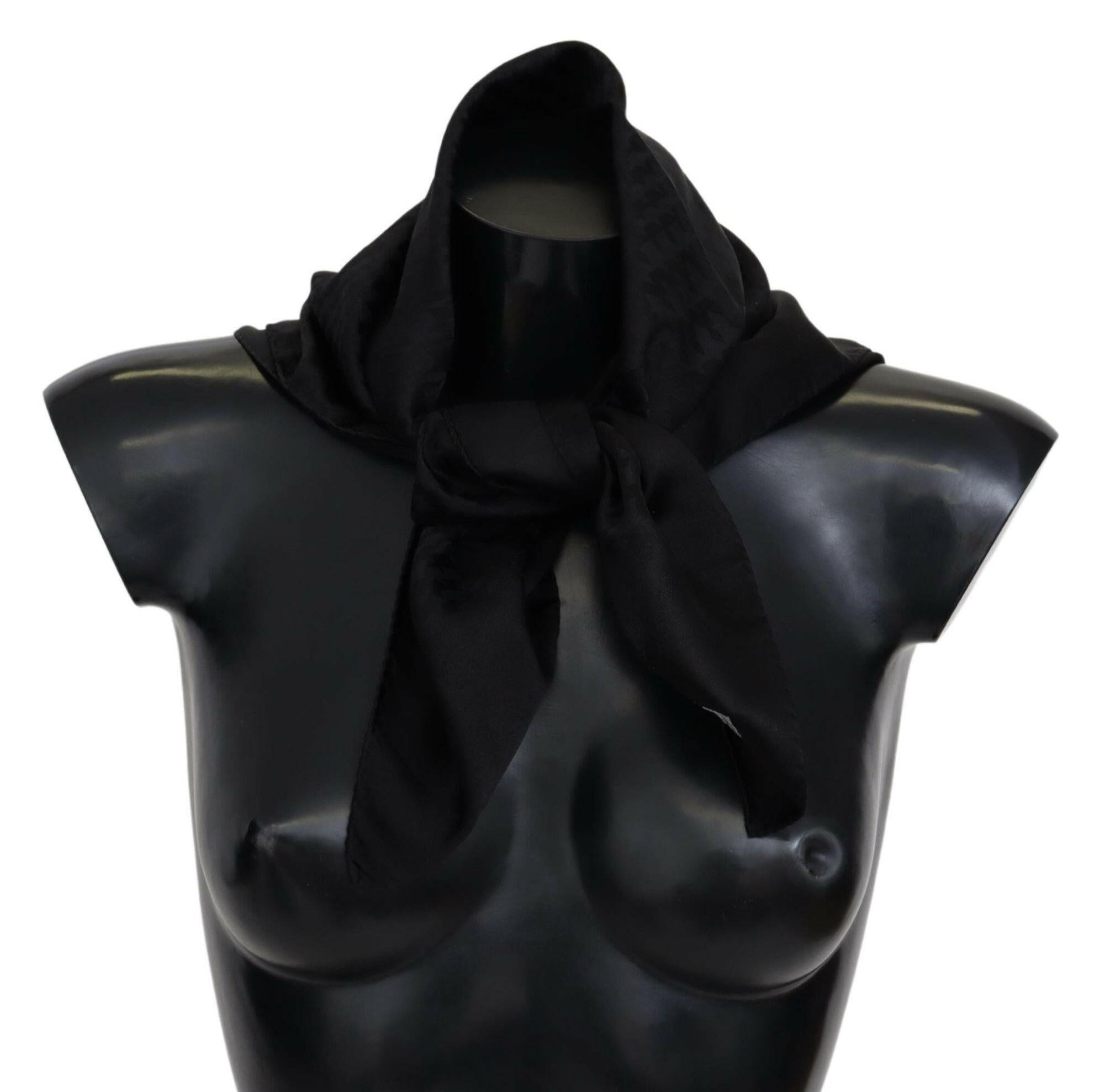 Missoni Black Wool Knit Unisex Neck Wrap Shawl Scarf -   -  Missoni.