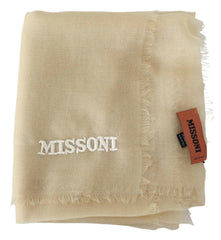Missoni Beige Cashmere Unisex Neck Scarf -   -  Missoni.
