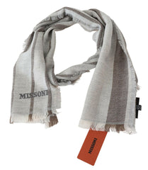 Missoni Multicolor Striped Wool Unisex Neck Wrap Scarf -   -  Missoni.