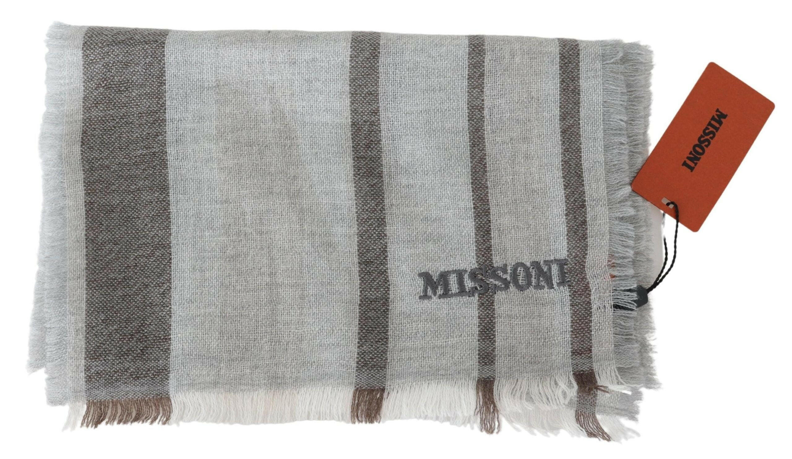 Missoni Multicolor Striped Wool Unisex Neck Wrap Scarf -   -  Missoni.
