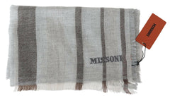 Missoni Multicolor Striped Wool Unisex Neck Wrap Scarf -   -  Missoni.