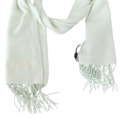 Missoni Light Green Pattern Cashmere Unisex Wrap Fringes Scarf -   -  Missoni.