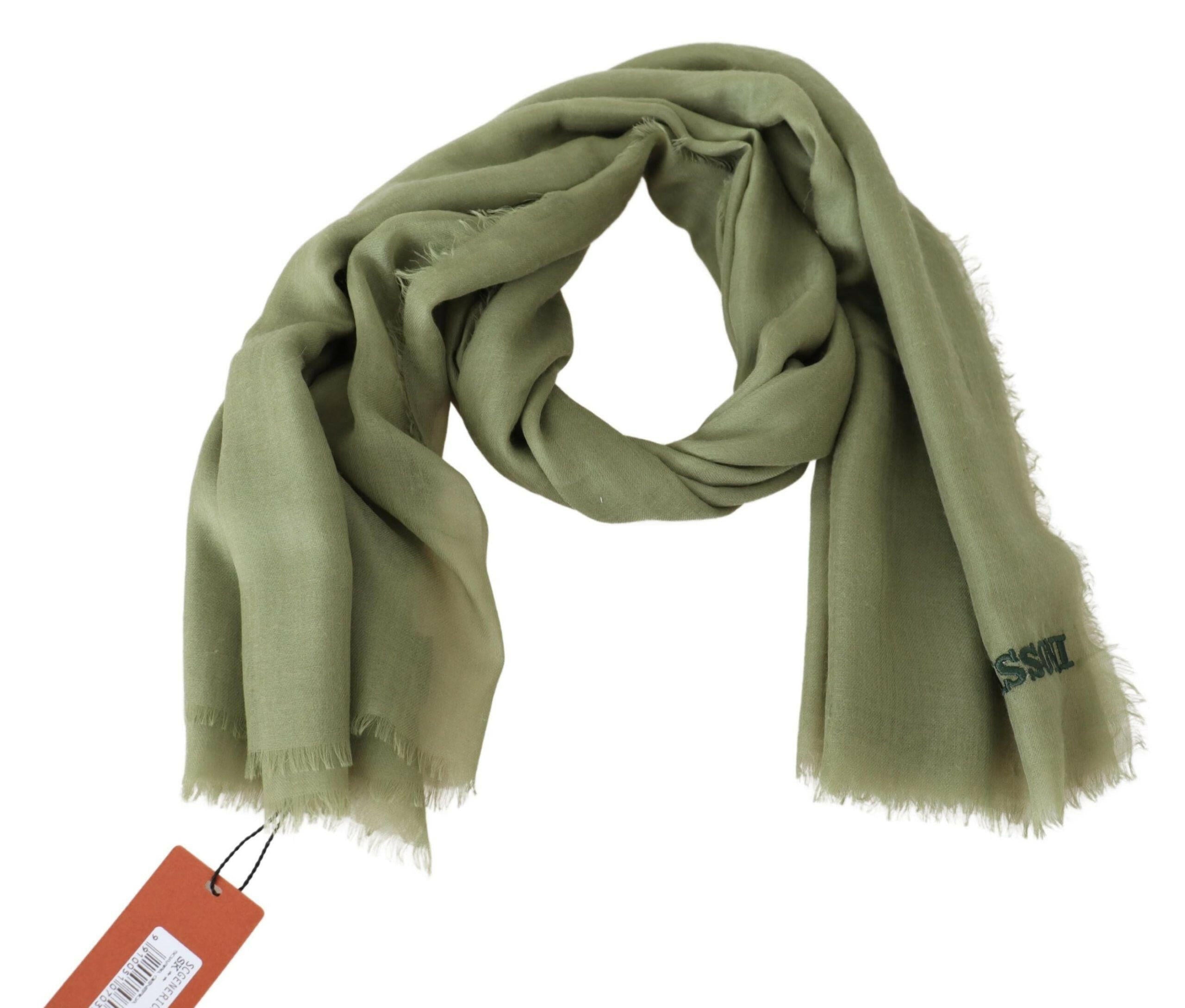 Missoni Green Cashmere Unisex Neck Wrap Scarf -   -  Missoni.
