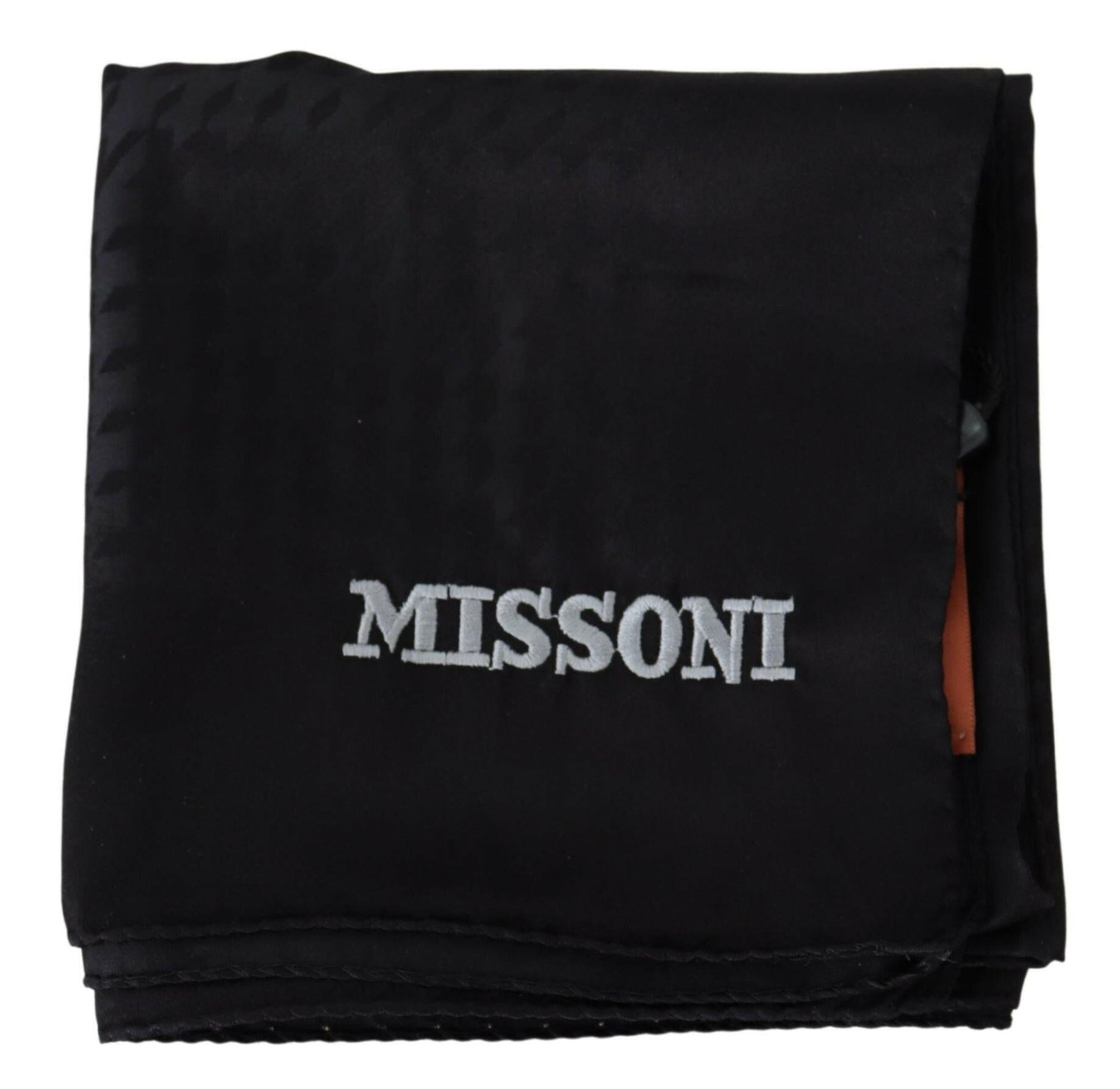 Missoni Black Wool Knit Unisex Neck Wrap Shawl Scarf -   -  Missoni.