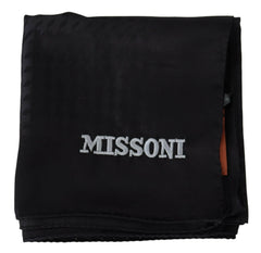 Missoni Black Wool Knit Unisex Neck Wrap Shawl Scarf -   -  Missoni.