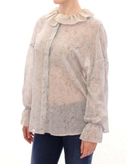 Vika Gazinskaya Blue Cotton Blouse Tunic -   -  Vika Gazinskaya.
