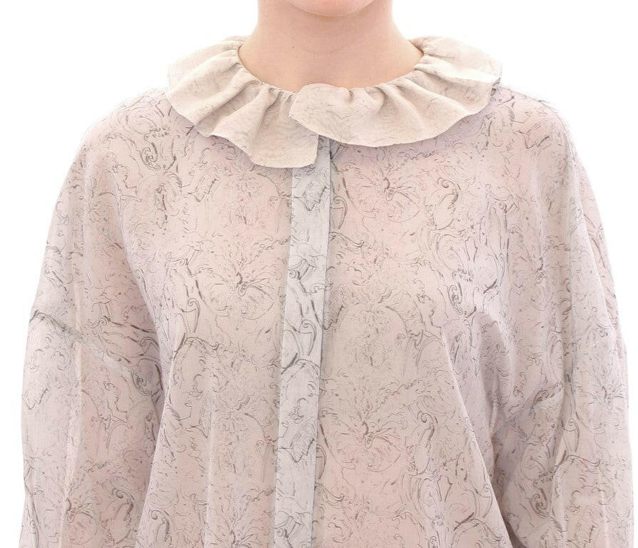 Vika Gazinskaya Blue Cotton Blouse Tunic -   -  Vika Gazinskaya.