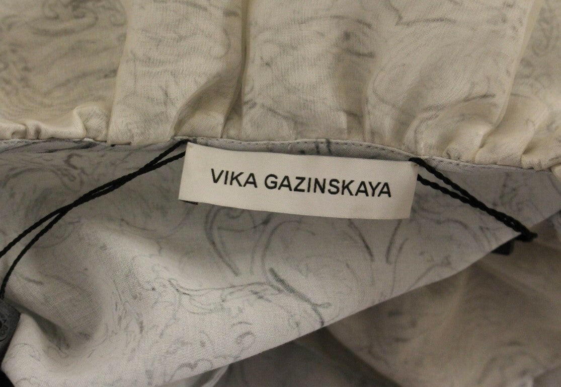 Vika Gazinskaya Blue Cotton Blouse Tunic -   -  Vika Gazinskaya.