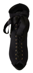 Dolce & Gabbana Black Stretch Short Ankle Boots Shoes -   -  Dolce & Gabbana.
