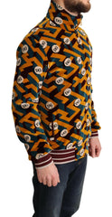Dolce & Gabbana Multicolor Velvet DG Logo Mens Sweater Jacket -   -  Dolce & Gabbana.