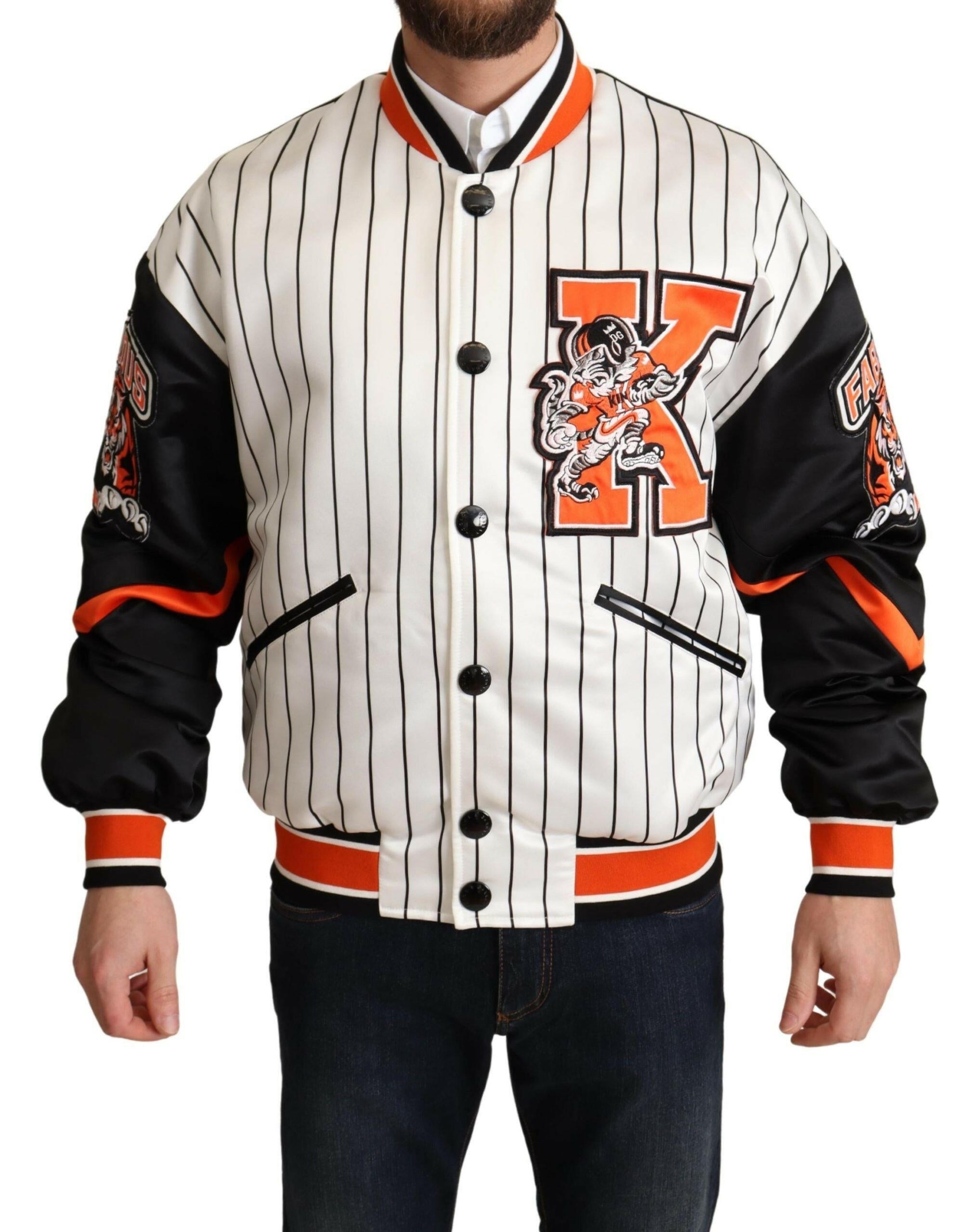Dolce & Gabbana Multicolor Bomber King Logo #DGMILLENNIALS Jacket -   -  Dolce & Gabbana.