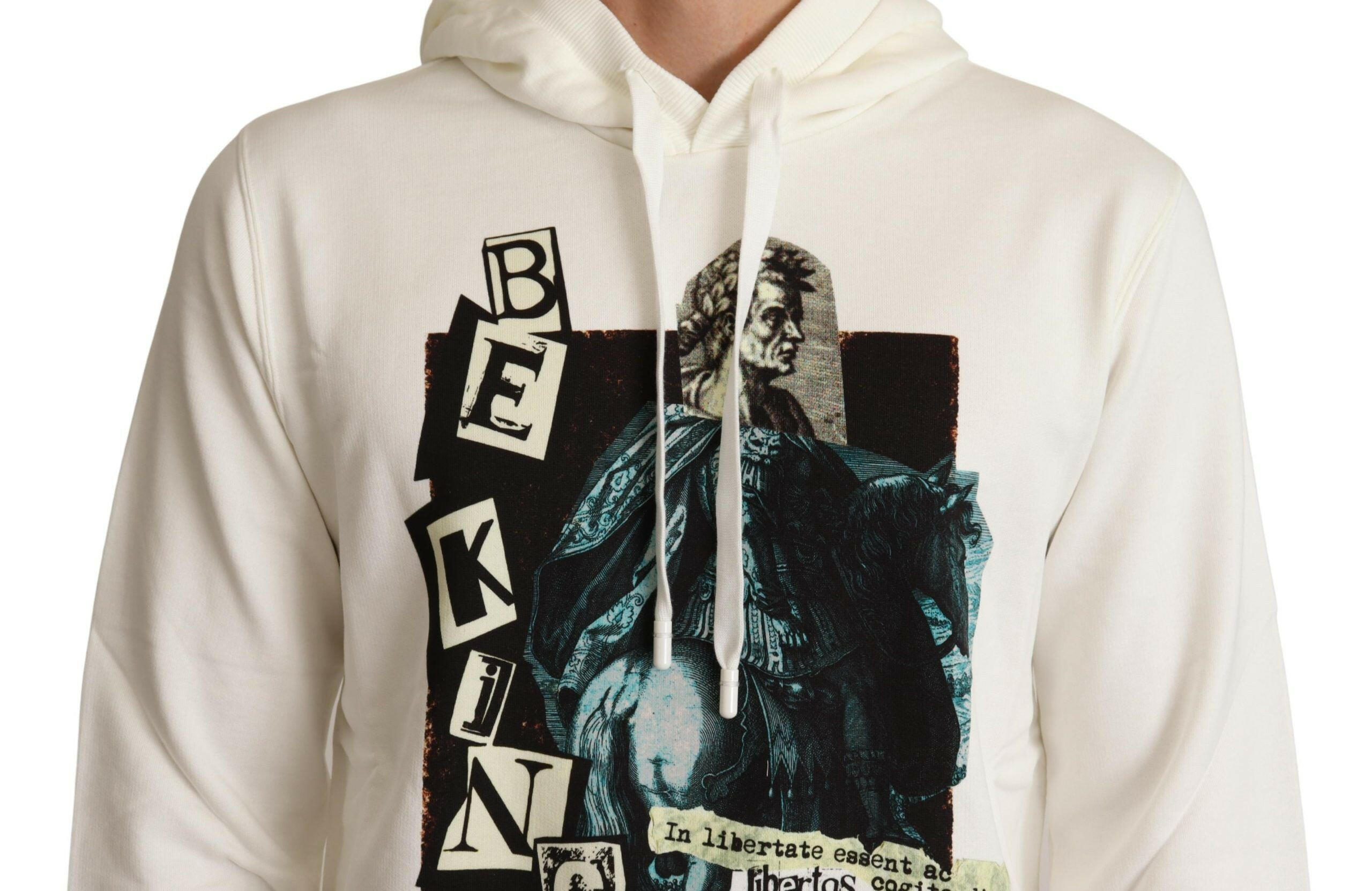 Dolce & Gabbana White King Ceasar Cotton Hooded Sweater -   -  Dolce & Gabbana.