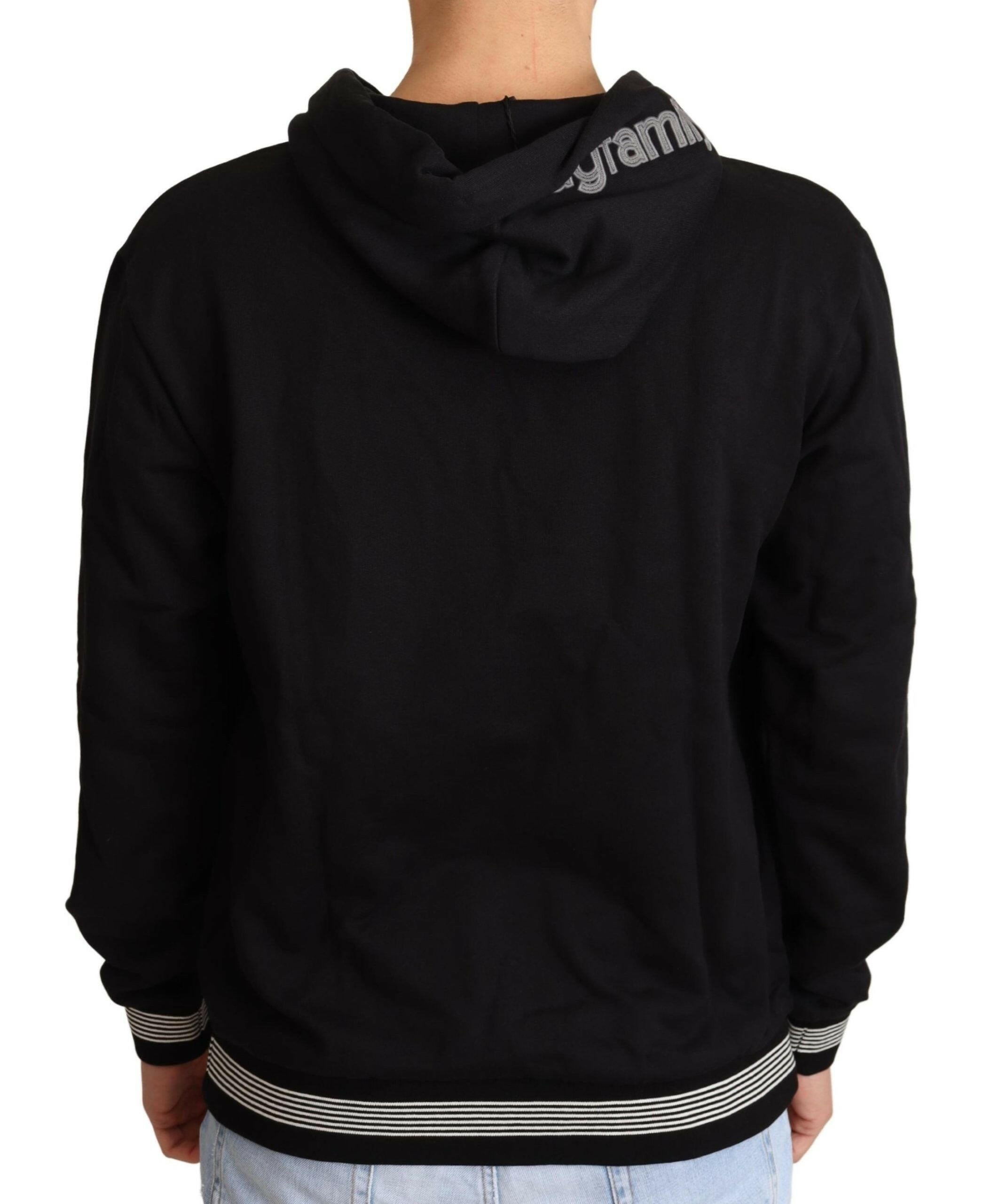 Dolce & Gabbana Black Cotton Hooded #dgfamily Sweater -   -  Dolce & Gabbana.