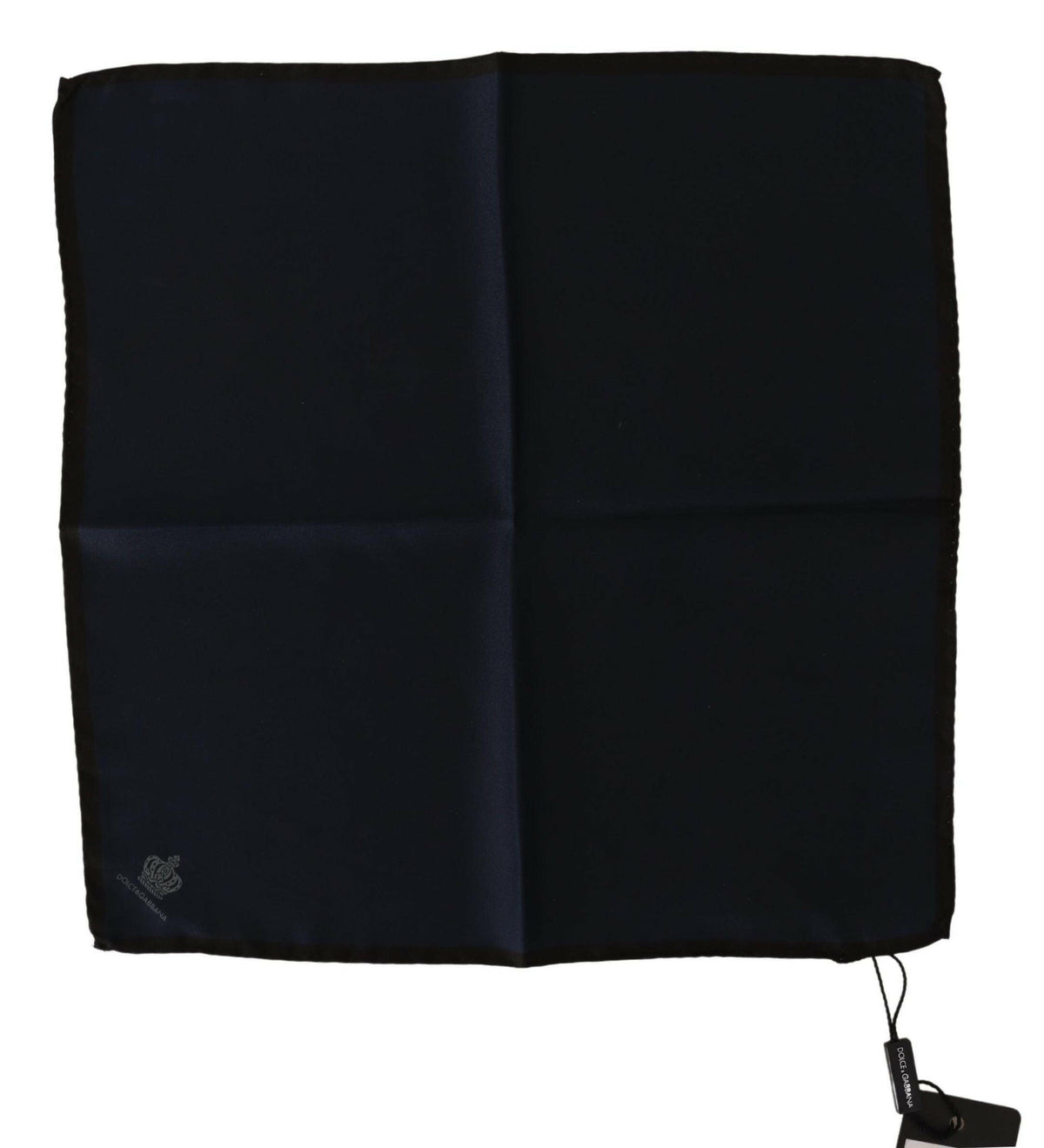Dolce & Gabbana Black Square Handkerchief 100% Silk Scarf -  Mens Handkerchief -  Dolce & Gabbana.