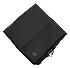 Dolce & Gabbana Gray 100% Silk Square Handkerchief Gray 100% Silk Square Handkerchief -  Mens Handkerchief -  Dolce & Gabbana.