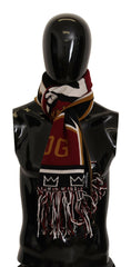 Dolce & Gabbana Multicolor Wool Knit DG King Shawl Wrap Scarf -   -  Dolce & Gabbana.