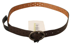 Costume National Belt Brown WX Silver Buckle Holes Belt -   -  Costume National.