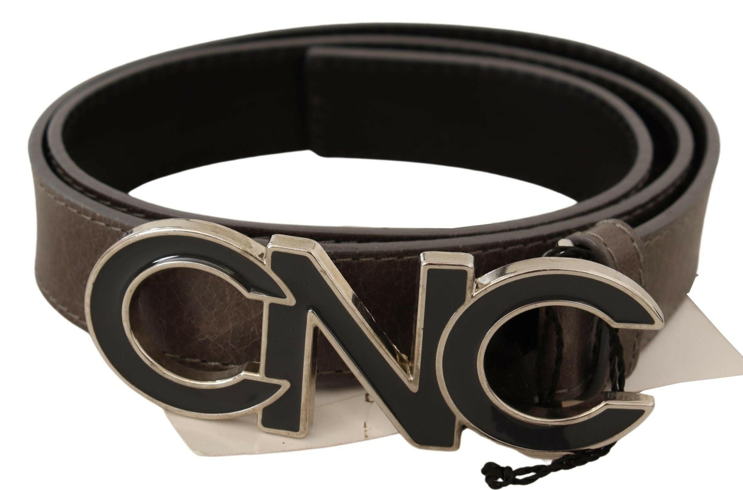 Costume National Brown Letter Logo Buckle Belt -   -  Costume National.