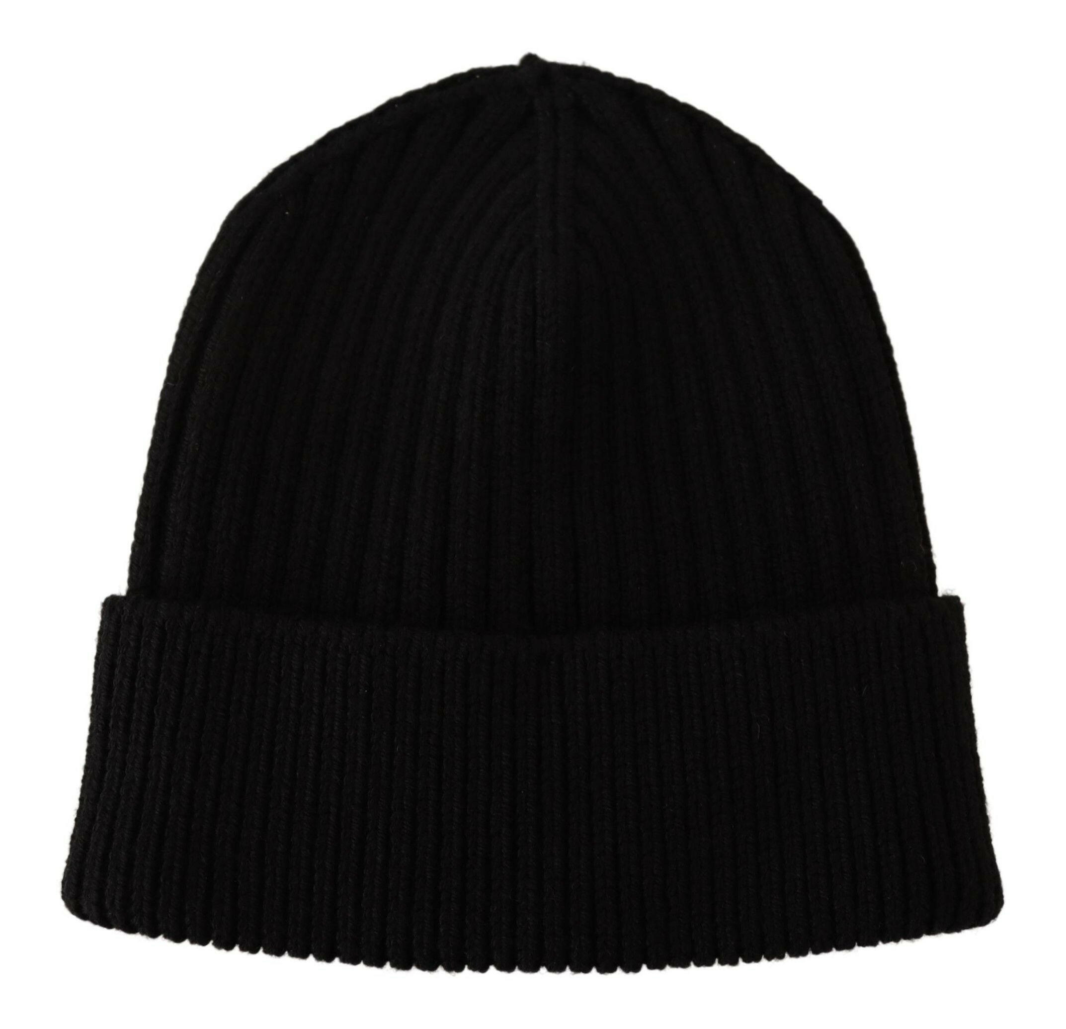 Dolce & Gabbana Black Wool Knit Women Winter Hat -   -  Dolce & Gabbana.