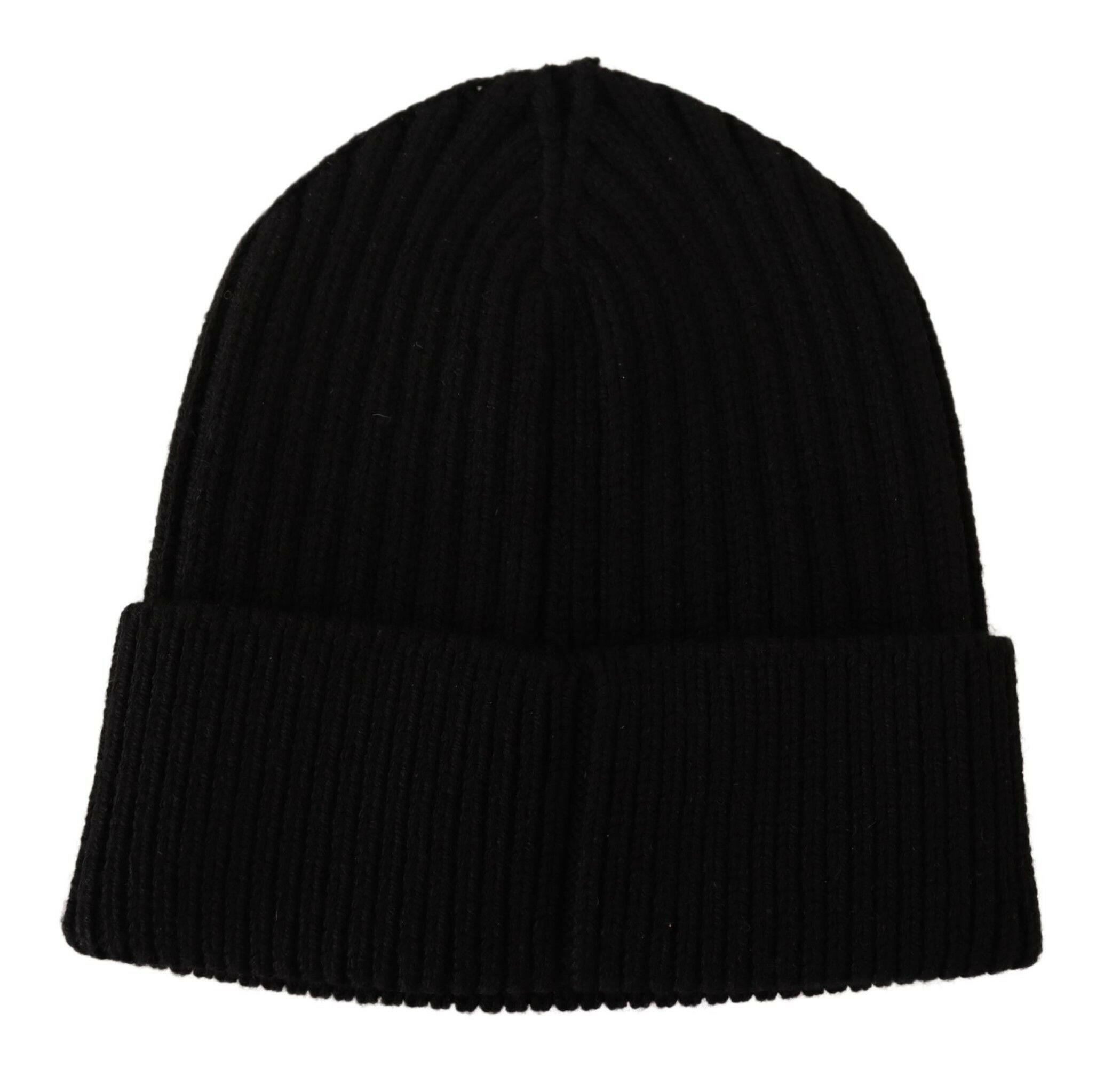 Dolce & Gabbana Black Wool Knit Women Winter Hat -   -  Dolce & Gabbana.