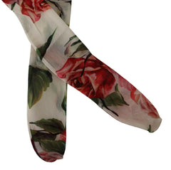 Dolce & Gabbana White Floral Print Stockings Nylon Tights -   -  Dolce & Gabbana.