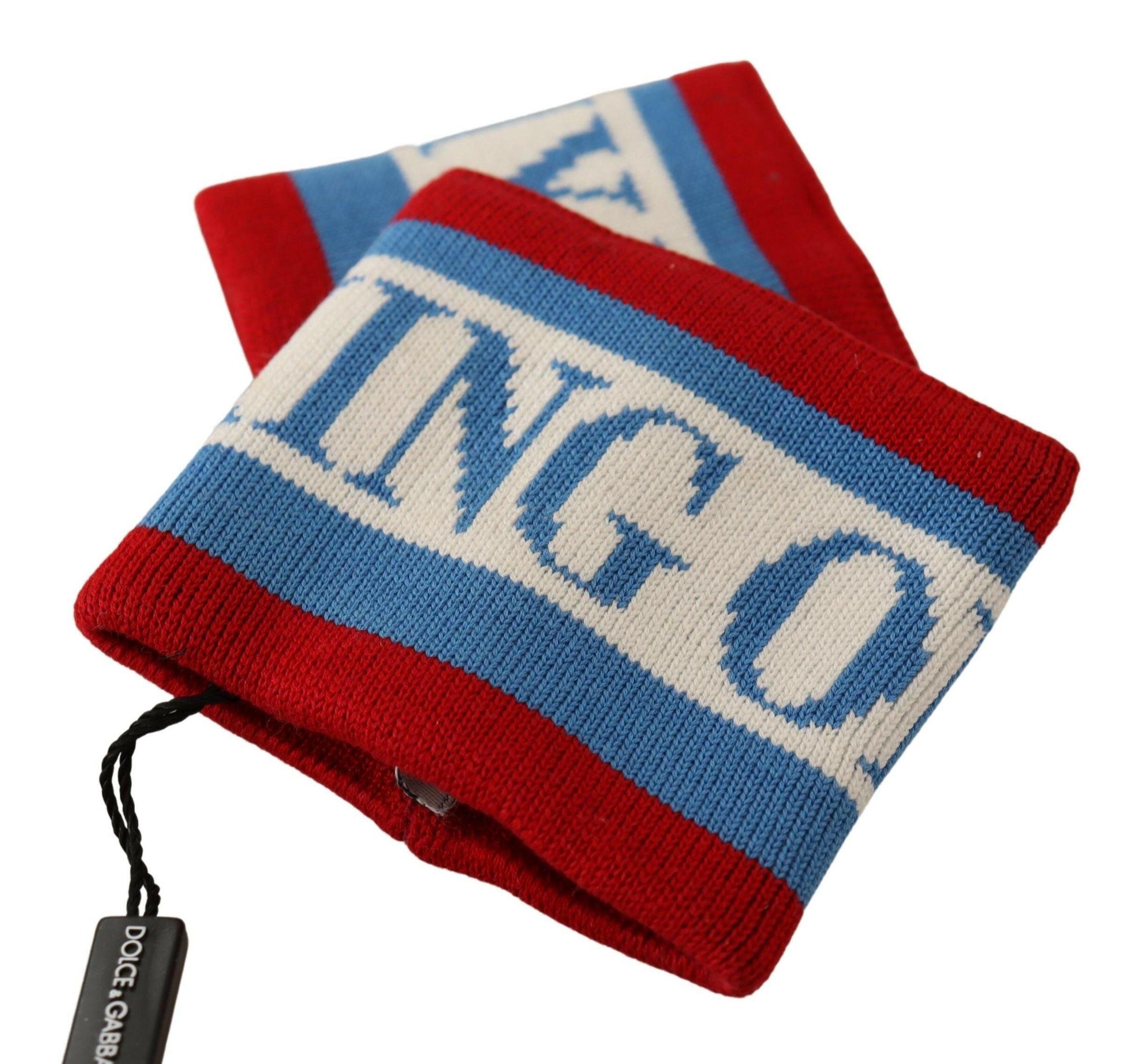 Dolce & Gabbana Multicolor King Of My Life Cashmere Wristband -   -  Dolce & Gabbana.