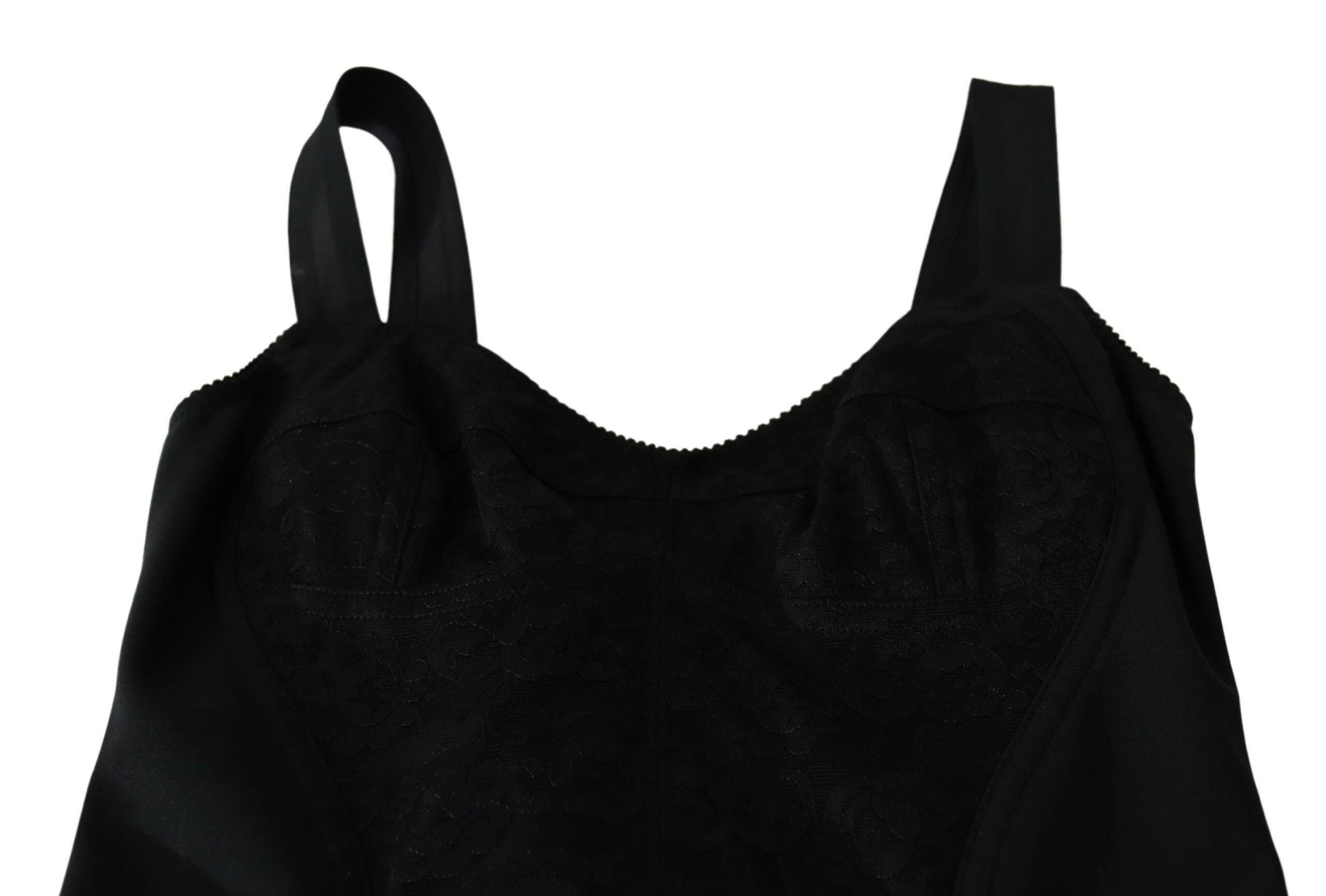 Dolce & Gabbana Black Floral Lace Bodysuit Hot Pants Dress -   -  Dolce & Gabbana.