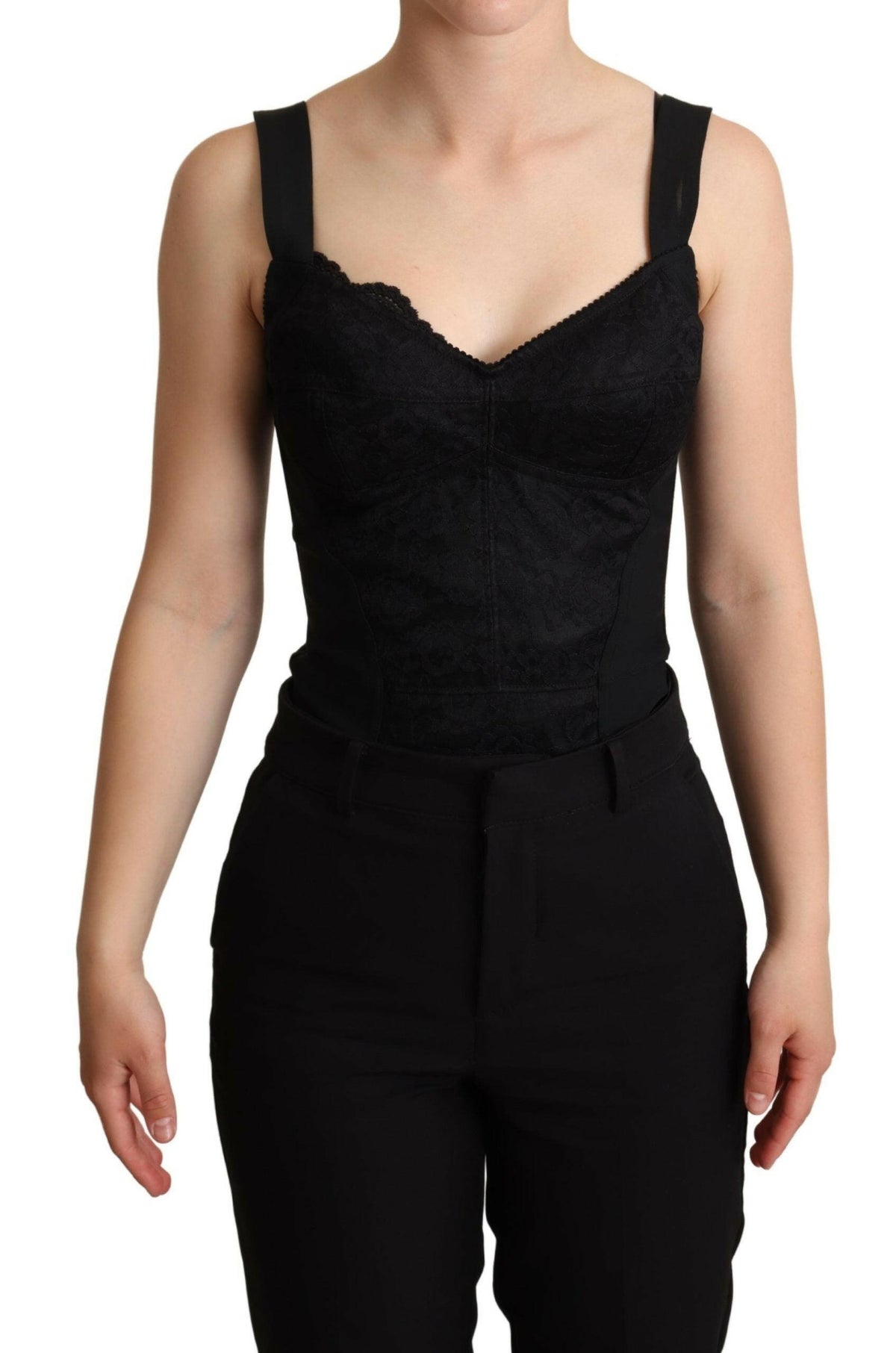 Dolce & Gabbana Black Floral Lace Bodysuit Hot Pants Dress -   -  Dolce & Gabbana.