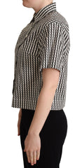 Dolce & Gabbana White Black Fantasy Pattern Shirt -   -  Dolce & Gabbana.
