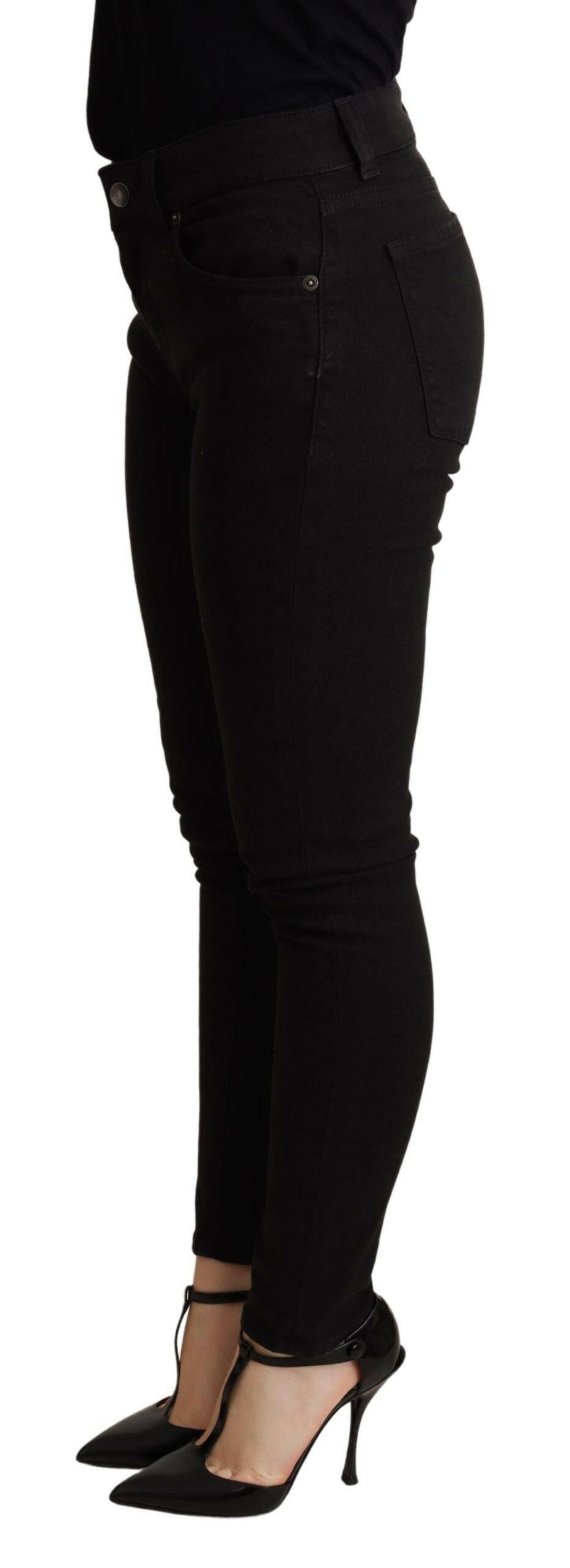 Dolce & Gabbana Black Skinny Denim Cotton Stretch Trouser -   -  Dolce & Gabbana.