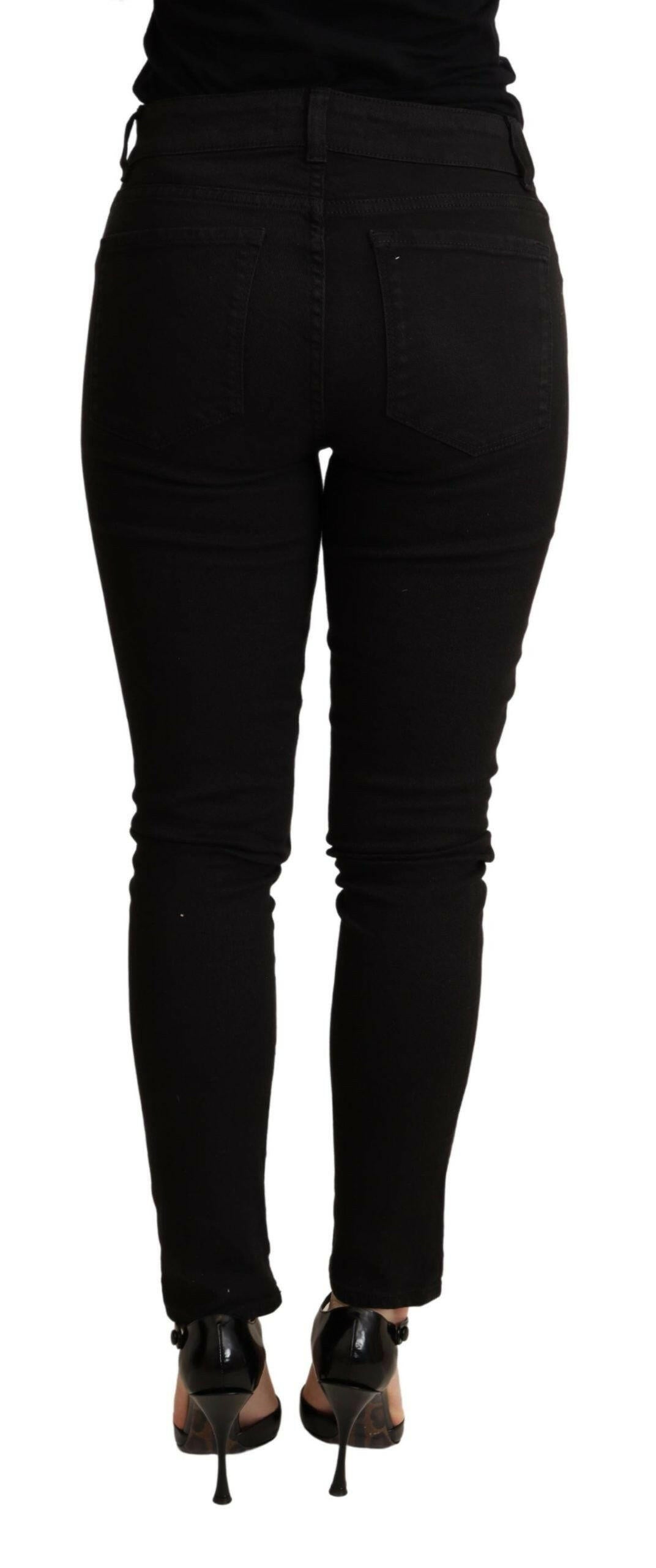 Dolce & Gabbana Black Skinny Denim Cotton Stretch Trouser -   -  Dolce & Gabbana.