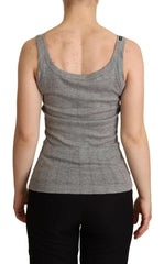 Dolce & Gabbana Gray Cotton Modal Canotta Tank Top T-shirt -   -  Dolce & Gabbana.