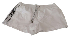 Dolce & Gabbana White King Mens Beachwear Swimwear Shorts -   -  Dolce & Gabbana.
