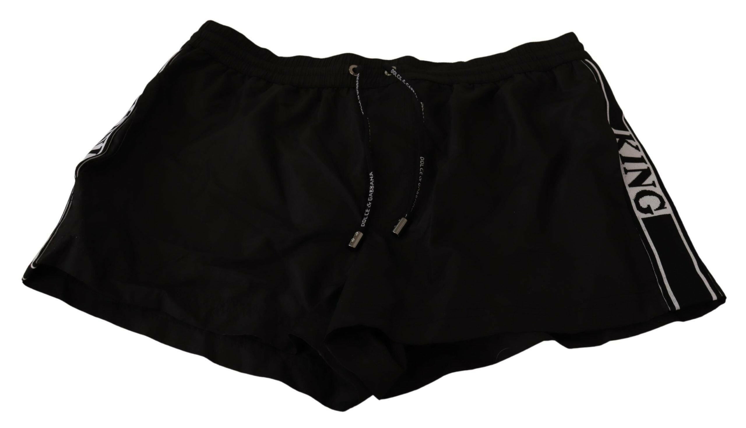 Dolce & Gabbana Black King Mens Beachwear Swimwear Shorts -   -  Dolce & Gabbana.