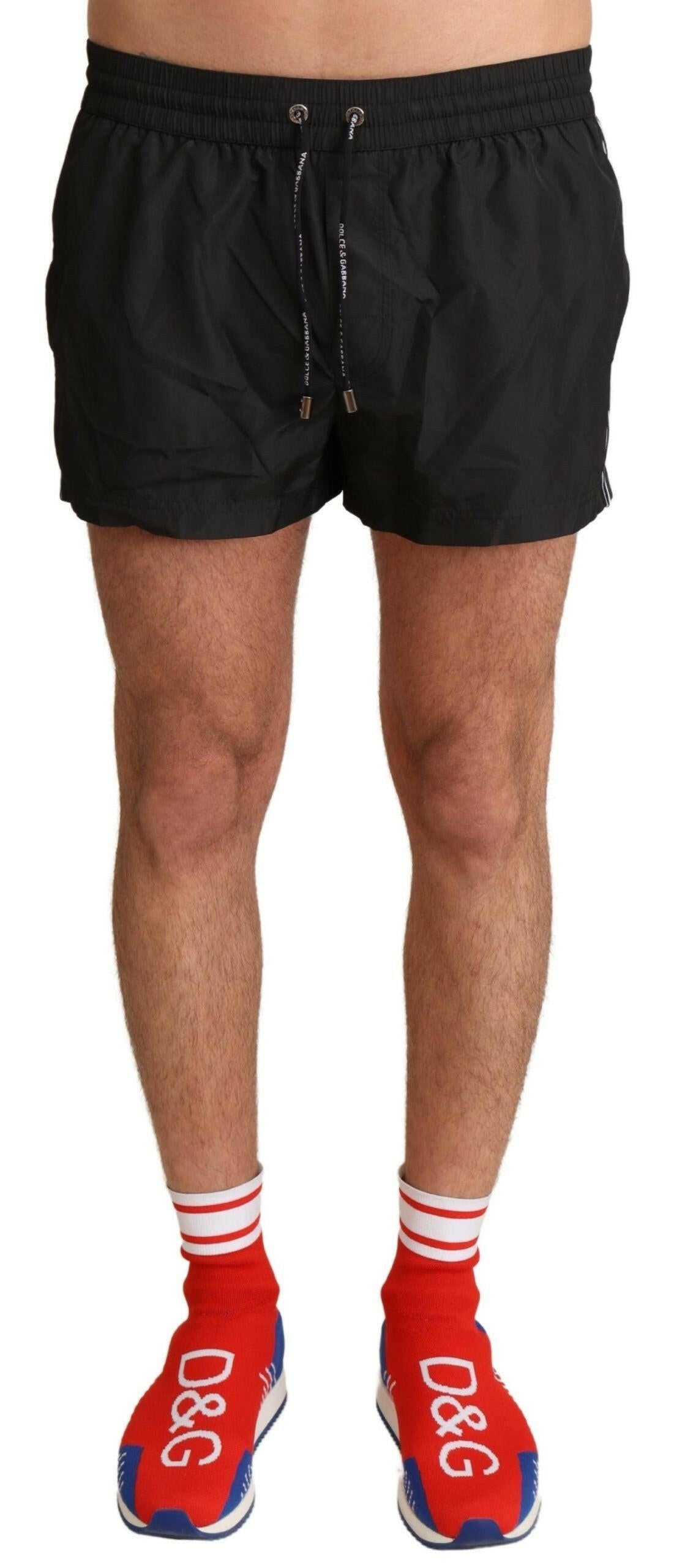 Dolce & Gabbana Black King Mens Beachwear Swimwear Shorts -   -  Dolce & Gabbana.
