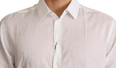 Dolce & Gabbana White Cotton Floral Pattern MARTINI Shirt -   -  Dolce & Gabbana.