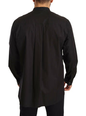 Dolce & Gabbana Black 100% Cotton Formal Dress Top Shirt -   -  Dolce & Gabbana.