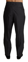 Dolce & Gabbana Gray Wool Blend Formal Trousers Pants -   -  Dolce & Gabbana.