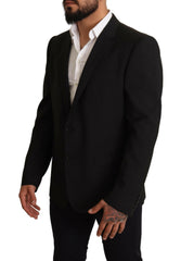 Dolce & Gabbana Black Striped MARTINI Jacket Blazer -   -  Dolce & Gabbana.