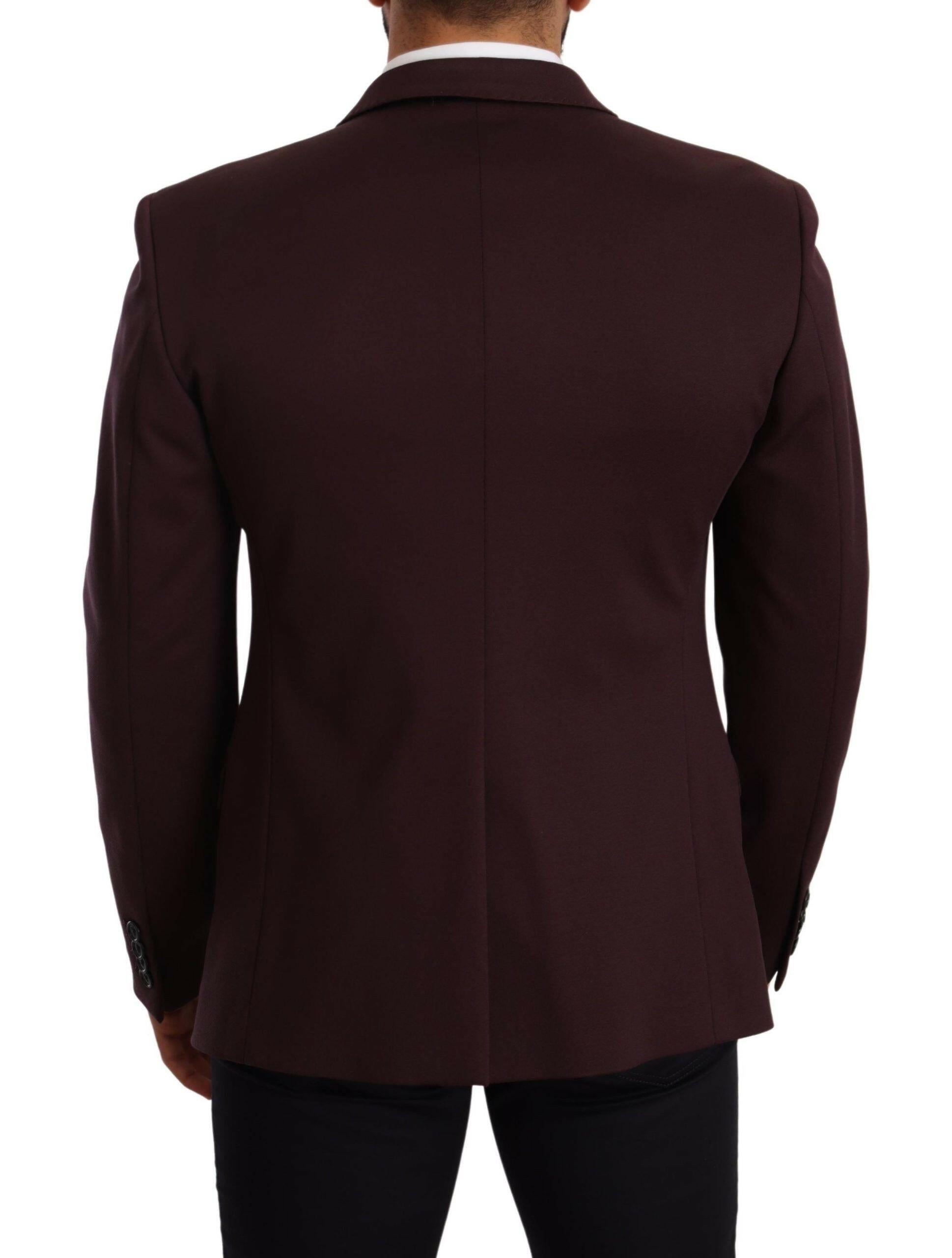 Dolce & Gabbana Purple Cotton Slim Blazer Jacket -   -  Dolce & Gabbana.